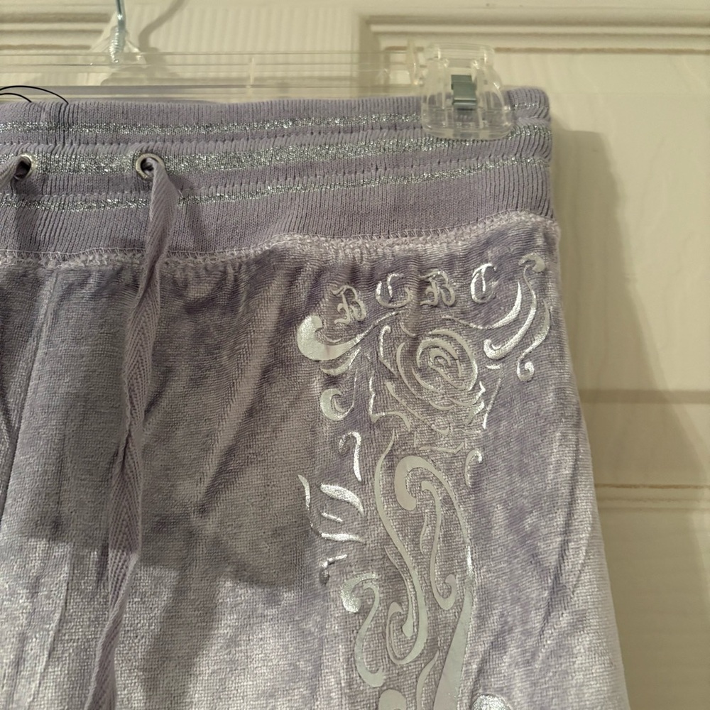NWT BCBGMAXAZRIA Purple Velour Tracksuit - Picture 7 of 8